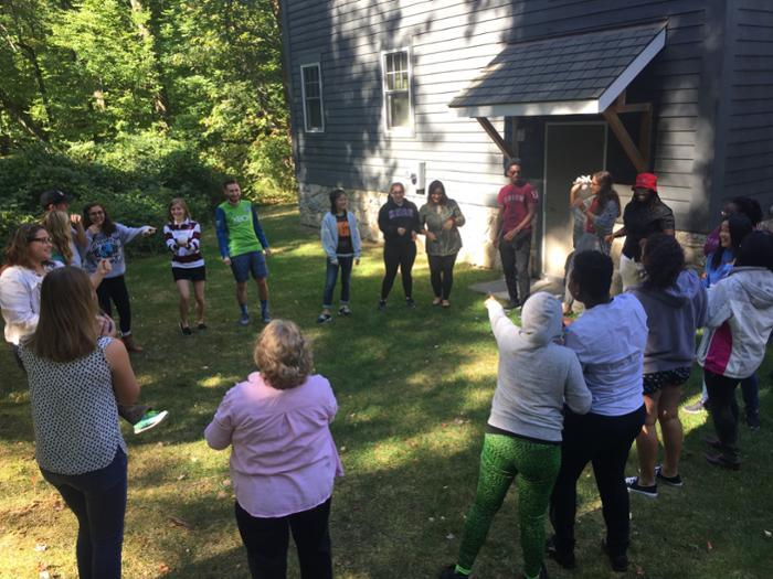 Student Leaders Orientation is for students representing more than a dozen clubs and organizations. They attend a one-day retreat at the Kelly Adirondack Center to cultivate the skills needed to effectively lead a club and to raise awareness of each club’s mission.