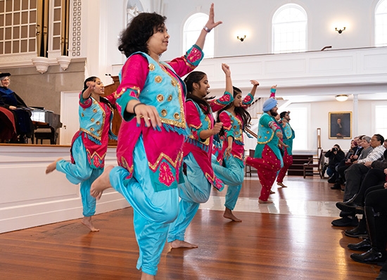 Founders Day featured a dance performance by Bhangra Union. The event commemorates the 228th anniversary of the granting of Union’s charter by the state Board of Regents, regarded as one of the first public calls for higher education.