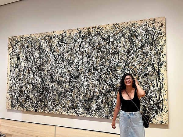 Mercedes Mayna Medrano visiting the Museum of Modern Art in New York City last summer.