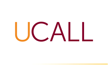 A graphic that has the UCALL logo