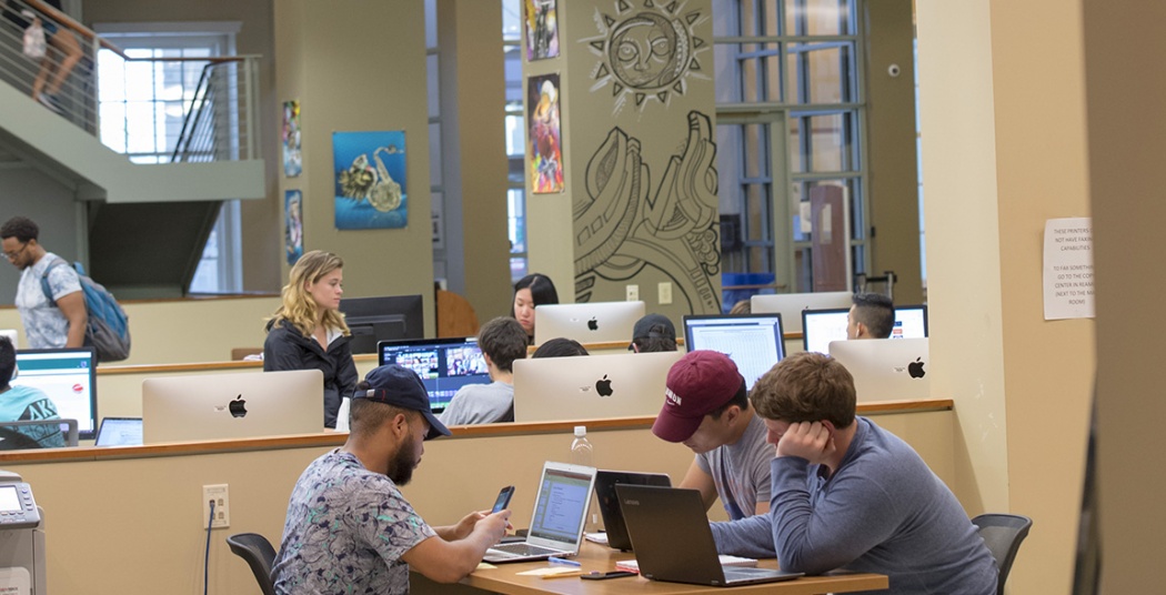 Inside Schaffer Library