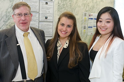 Diana Temple '16 and Qianyue 'Nancy' Guo '16