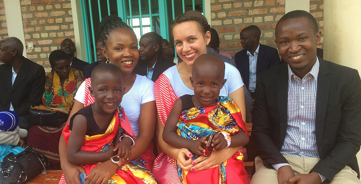 Keilah Creedon '14 works for the Education Development Center in Rwanda.