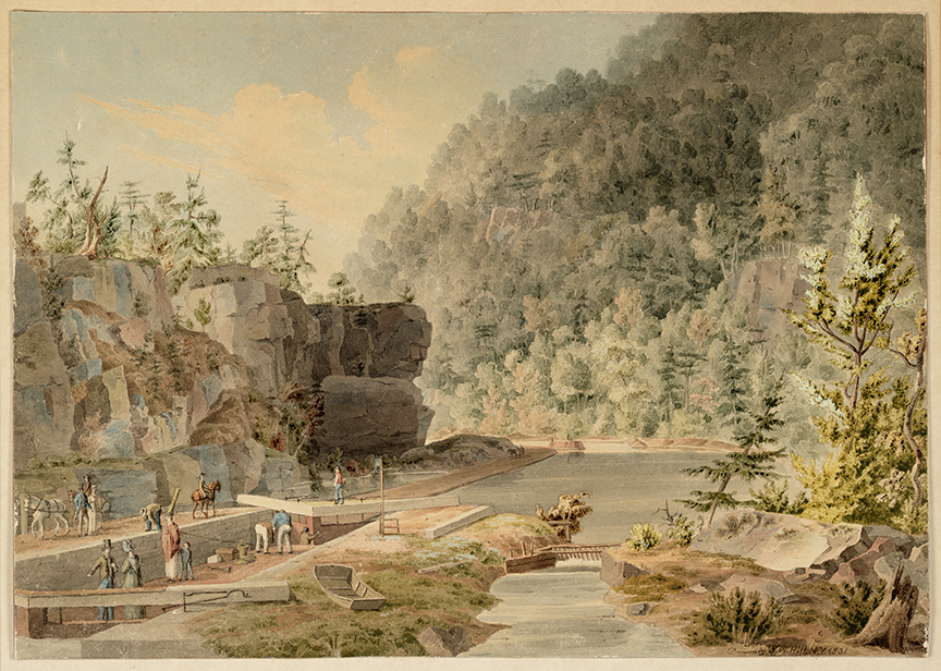 J.W. Hill, Erie Canal, 1831