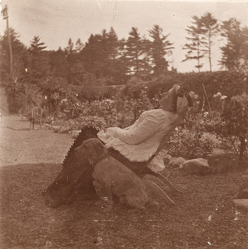 Mrs. Perkins in her Garden, August 1898
