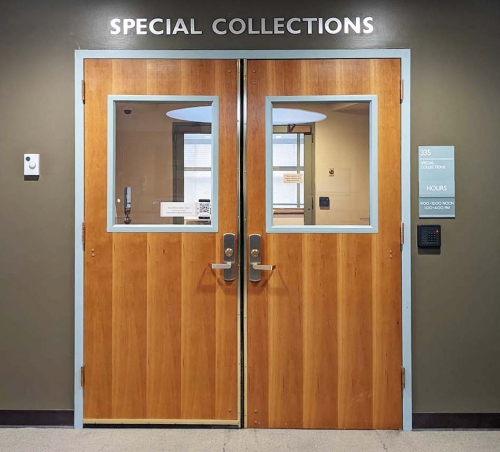 Special Collections entrance