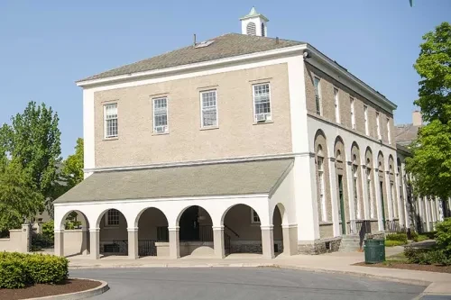 An exterior view of Old Chapel