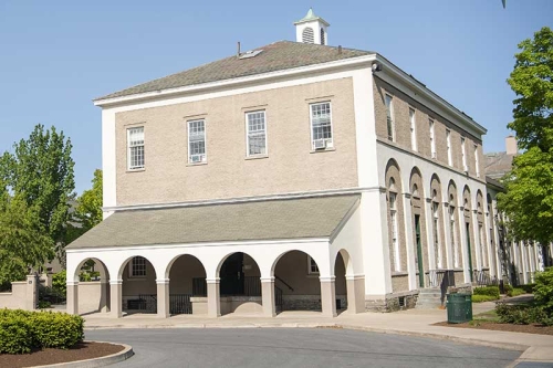 An exterior view of Old Chapel