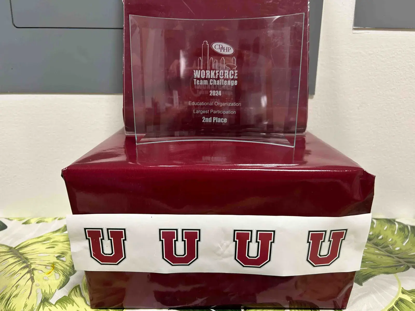 2nd place award for largest educational institution participation