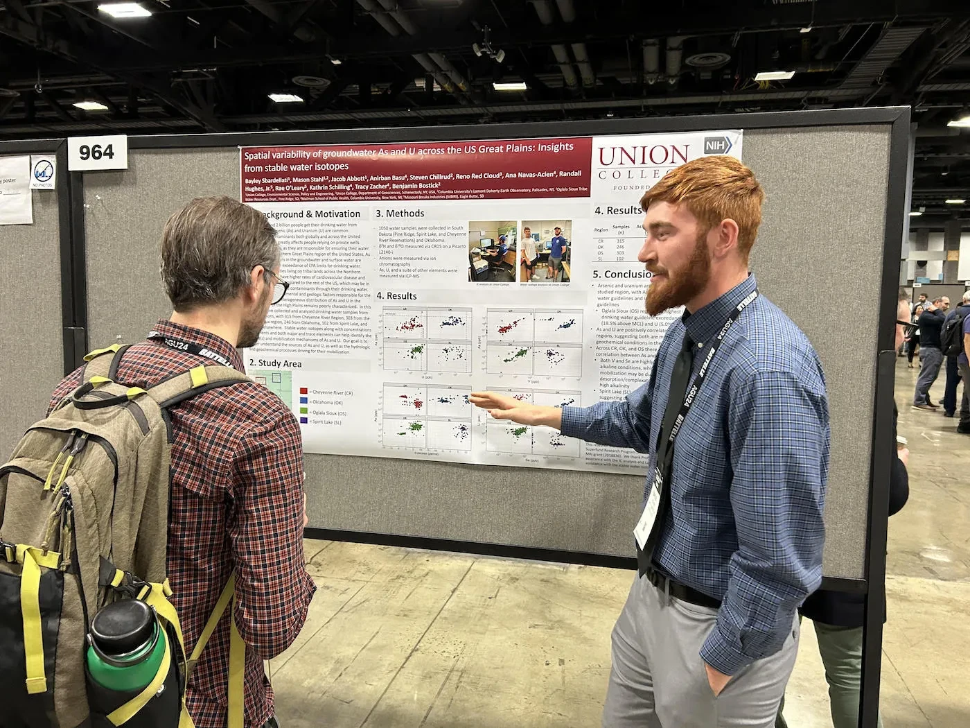 Bayley Sbardellati presenting his senior thesis research