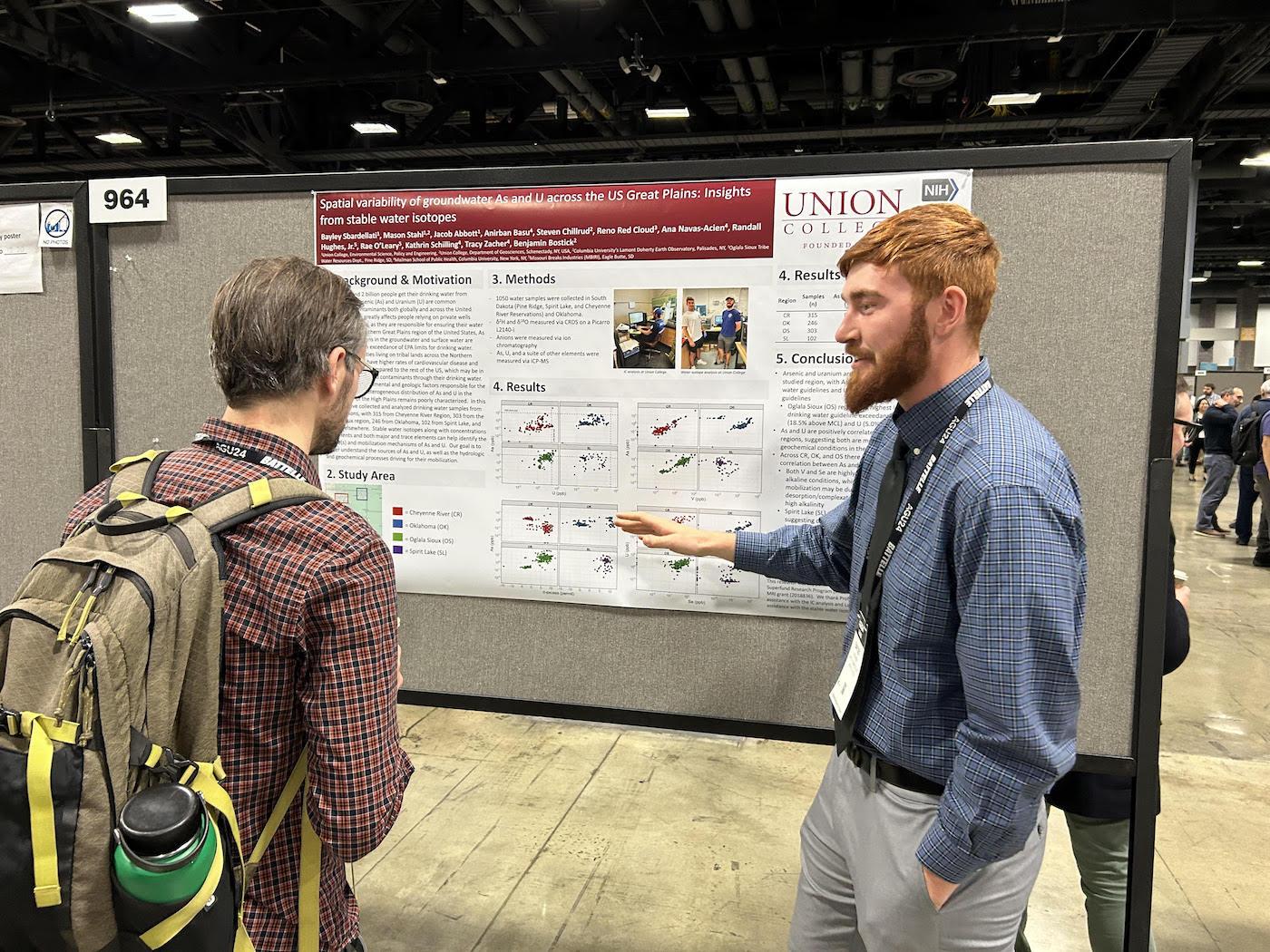 Bayley Sbardellati presenting his senior thesis research