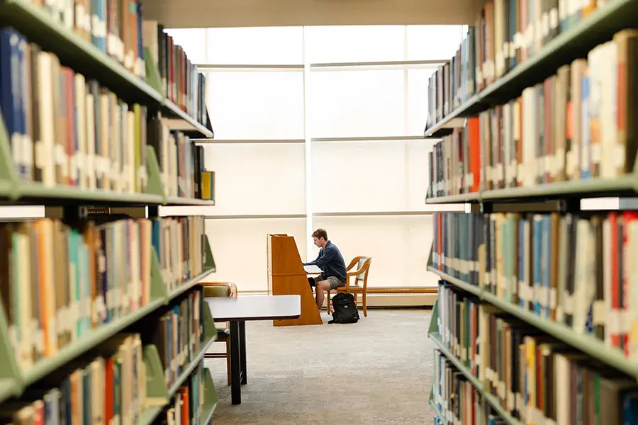 Brian Breslow studies in Schaffer Library