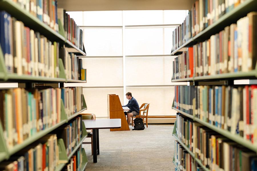 Brian Breslow studies in Schaffer Library