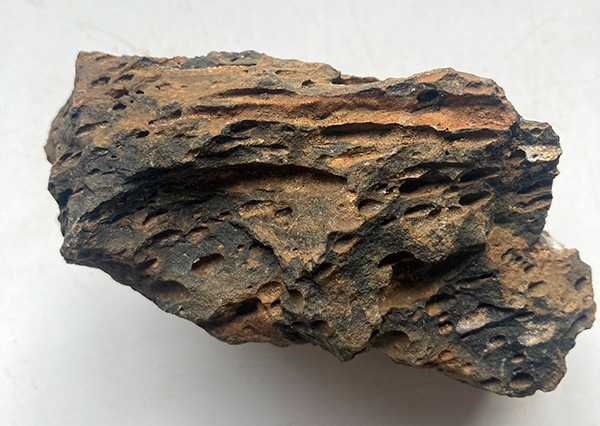 A photo of a porous rock