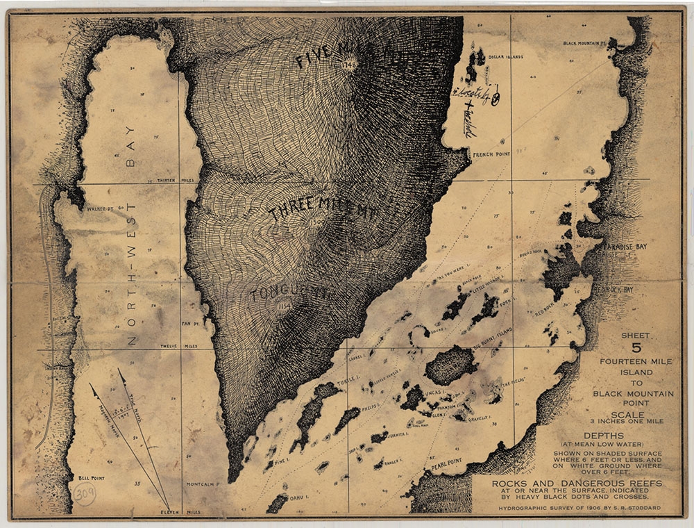 Stoddard Hydrographic Survey of Lake George 1906.