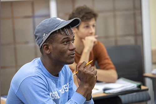 A Union student in French class