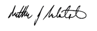 The signature of Matthew Malatesta '91 