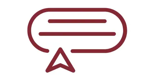 graphic showing a pointer over a text button