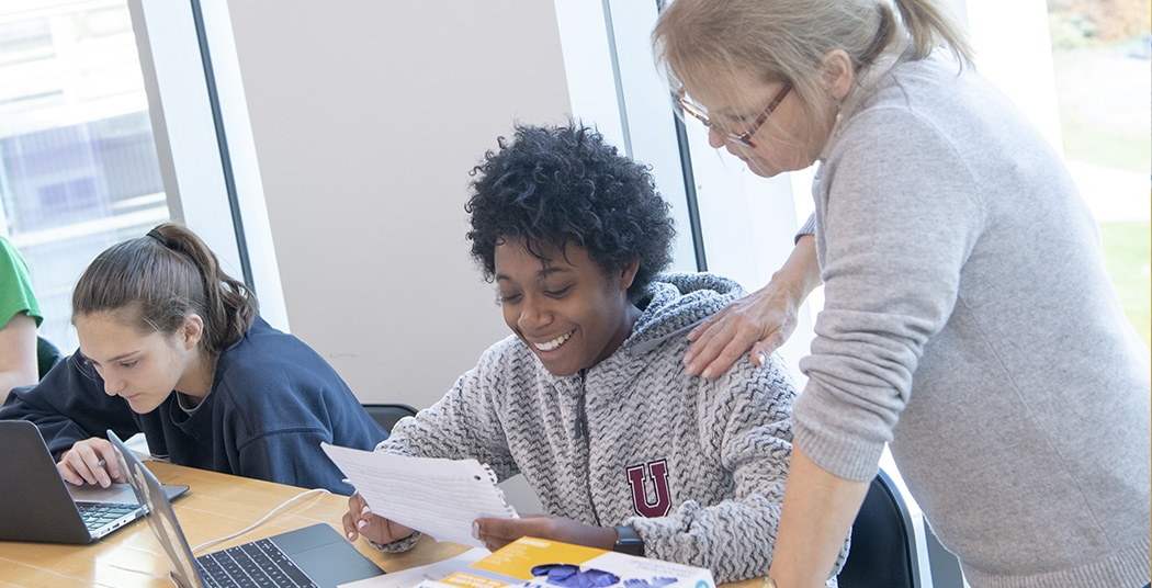 Professor Barb Pytel with students