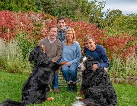 Dan and Elise Gilbert with sons Wes and Wyatt