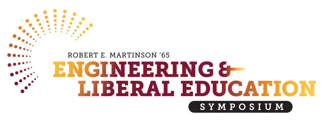 Logo spelling out Robert E. Martinson '65 Engineering & Liberal Education Symposium