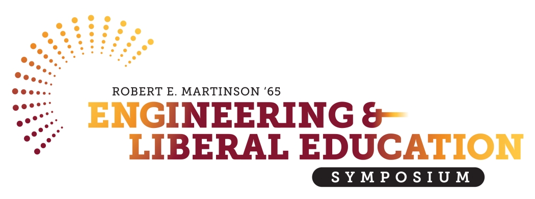 Logo spelling out Robert E. Martinson '65 Engineering & Liberal Education Symposium