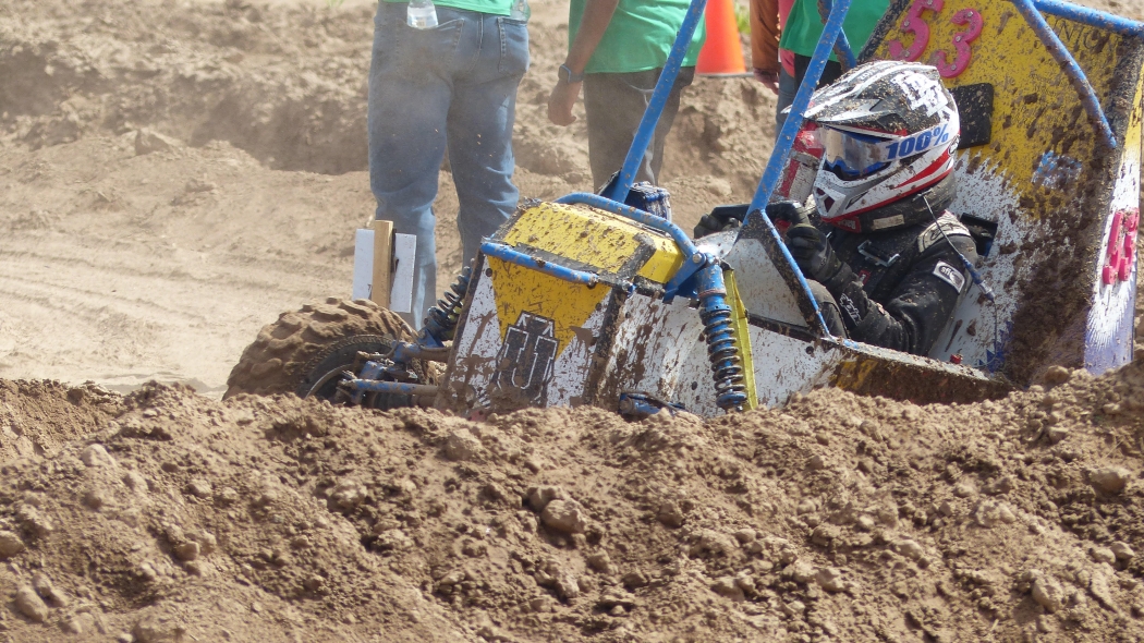 Union's Baja off-road vehicle in action