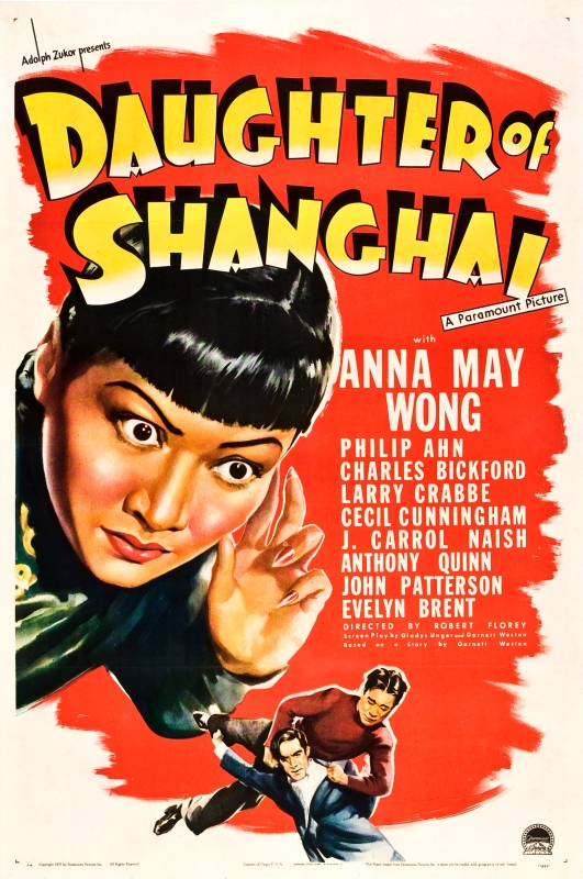 Movie poster for Daughter of Shanghai (1937), starring Anna May Wong.