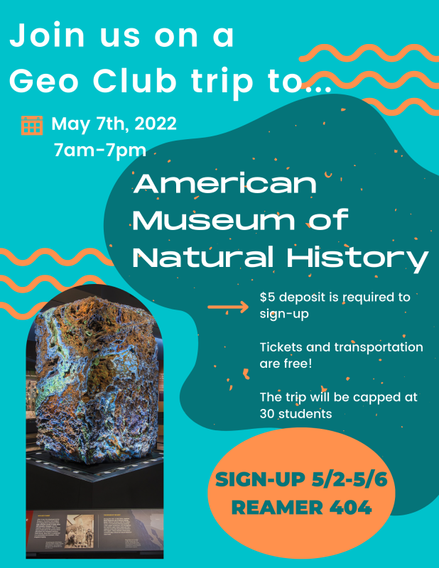 Geo Club trip to American Museum of Natural History