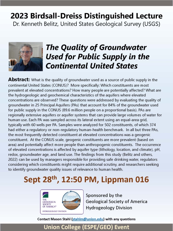 2023 Birdsall-Dreiss Distinguished Lecture