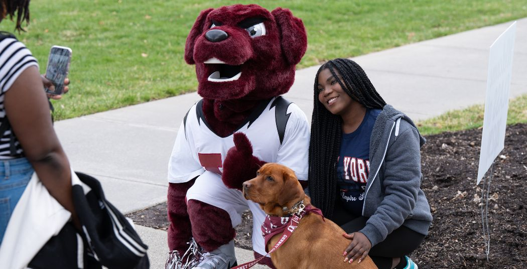 Admitted student with Charger