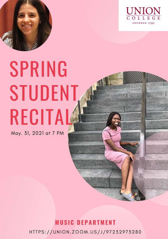 Spring Student Recital Poster