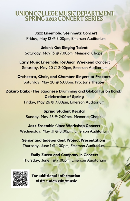 Spring concert series poster