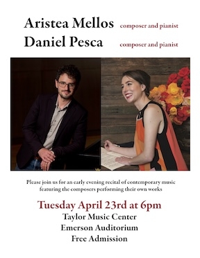 Aristea Mellos & Daniel Pesca Concert poster
