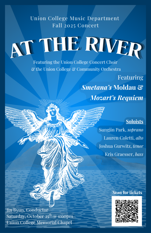At the river poster