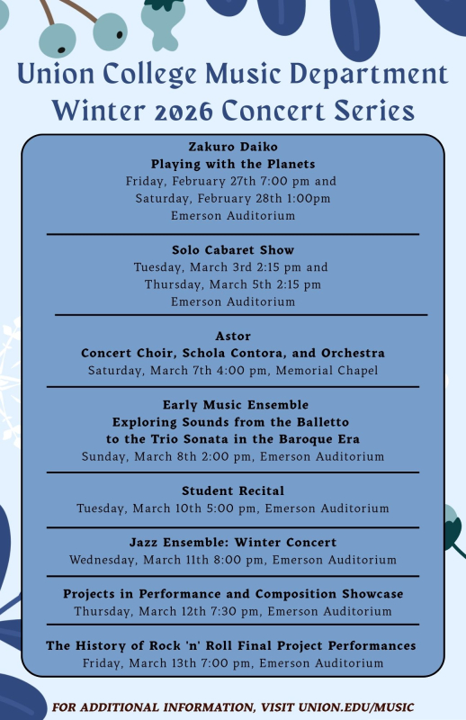 Winter concert series poster