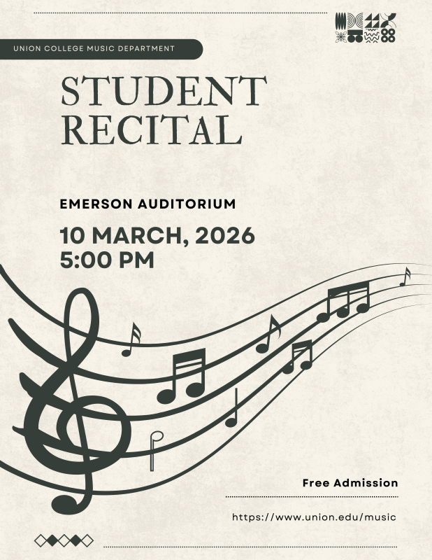 student recital poster