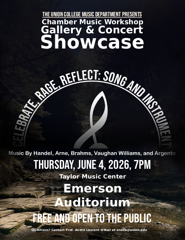 chamber music showcase flyer