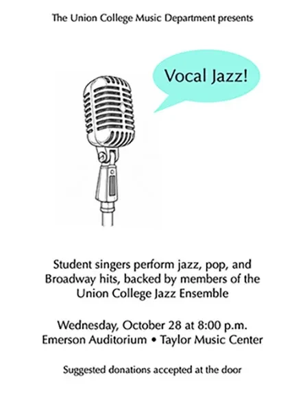 Vocal Jazz Concert Poster