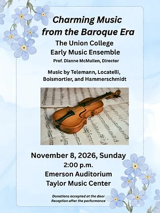 Fall 2026 Early Music Poster