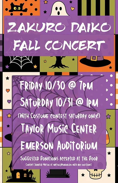 Fall 26 Taiko concert poster