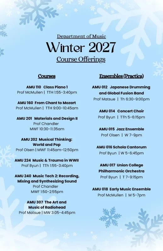Winter course poster
