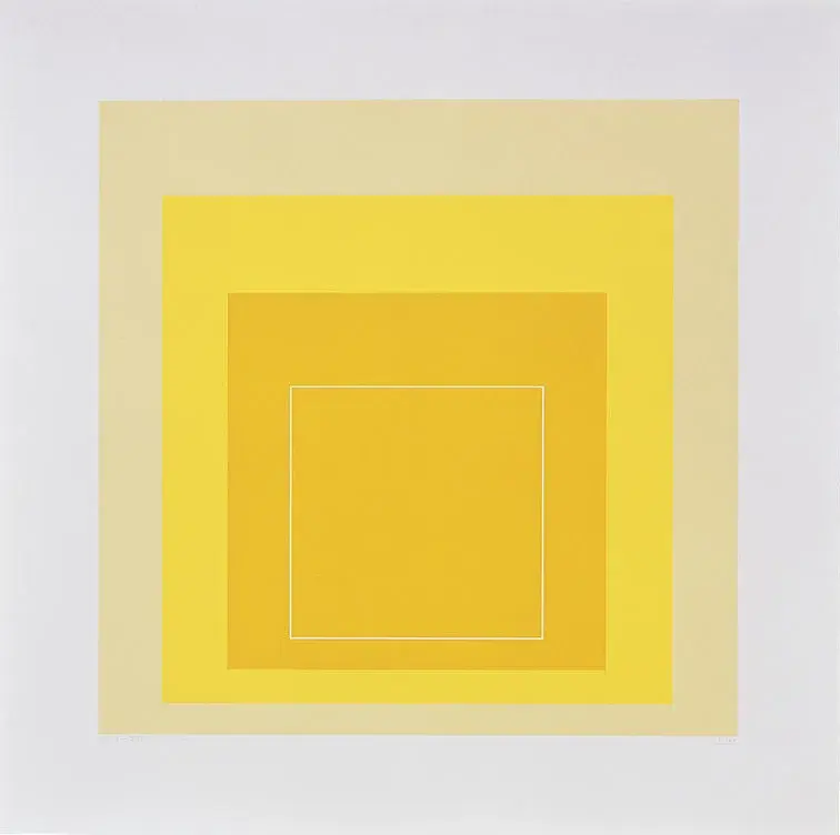 Josef Albers, White Line Square XVII