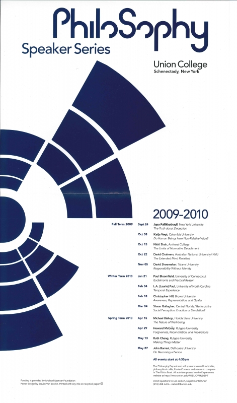 2009-2010 Speaker Series Flyer
