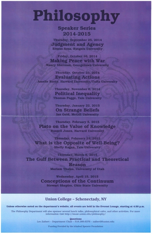 2014-2015 Speaker Series Flyer