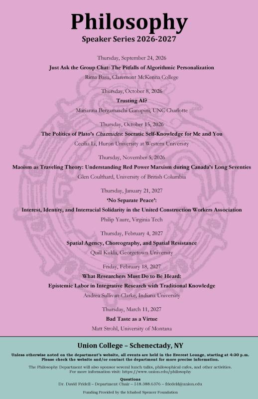 poster with event details