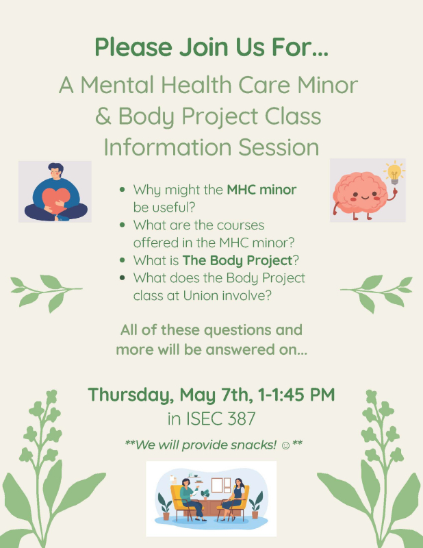 MHC minor flyer - info. session