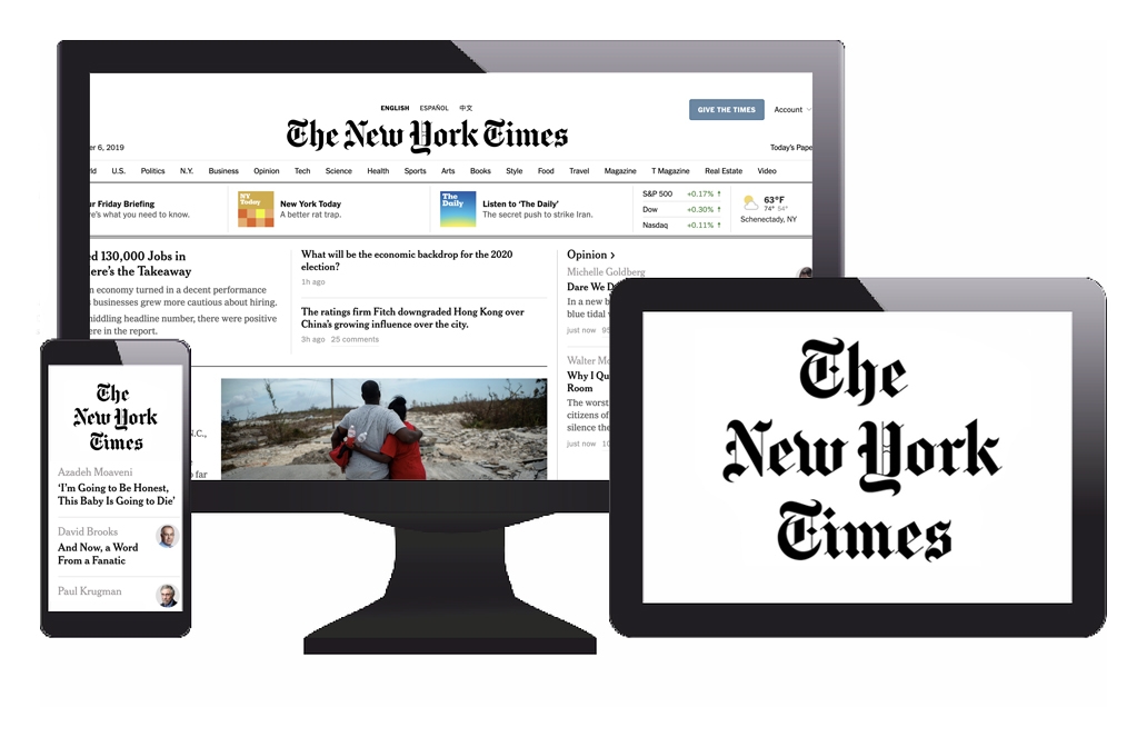 New York Times digital subscription