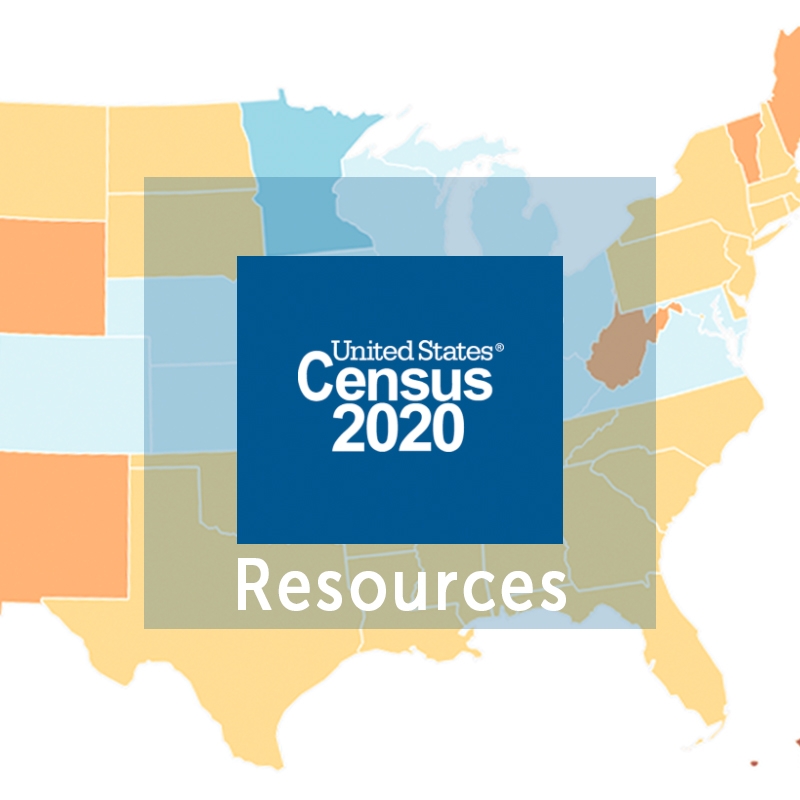 Census 2020 Resources graphic