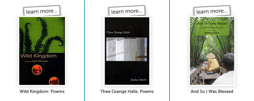 Screenshot of National Poetry Month Showcase Webpage